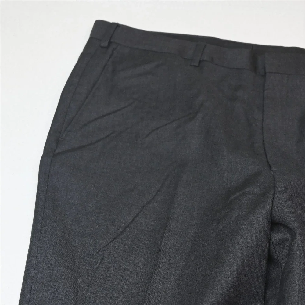 Jos A Bank 46L 38x34 Charcoal Gray 100% Wool Mens Jacket Pants Suit